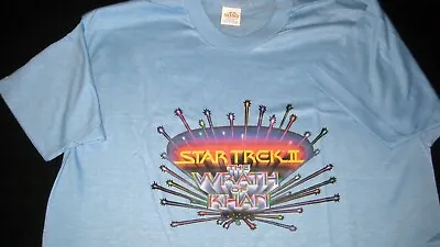 Buy  STAR TREK II: THE WRATH Of KHAN  Vintage Movie Promotional T-shirt (L) From1982 • 120.64£