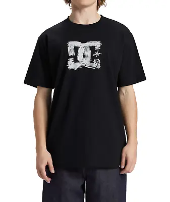 Buy Dc Shoes Mens T Shirt.sketchy Black Cotton Skater Short Sleeved Top T Shirt S24 • 31.99£