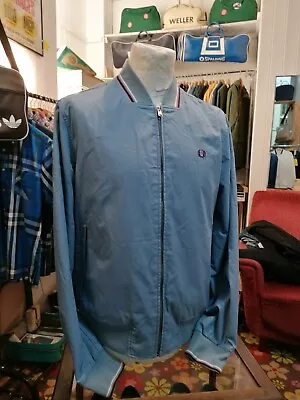 Buy Fred Perry LIGHT BLUE Monkey Jacket Size M • 55£
