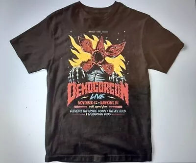 Buy STRANGER THINGS DEMOGORGON LIVE Official Black Short Sleeve T-shirt Size M • 13£