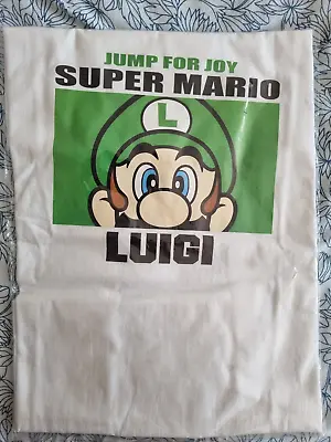 Buy Official Nintendo Luigi T-shirt White Jump For Joy Japan Unisex Adults • 9£