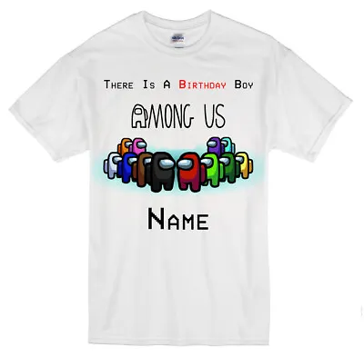 Buy Among Us Kids Personalised T-shirt Any Name Any Age • 7.99£