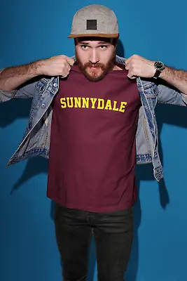 Buy Sunnydale School Adult T Shirt Buffy Tee T-shirt Style SHS Maroon • 11.19£