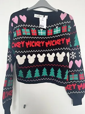 Buy New With Tags H&m Mickey Christmas Sweater Present Kids Teens Size 158/164 • 6£