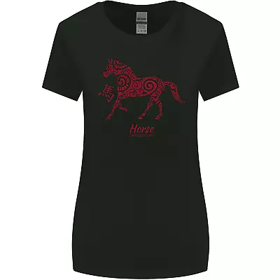 Buy Chinese Zodiac Shengxiao Year Of The Horse Womens Wider Cut T-Shirt • 9.99£