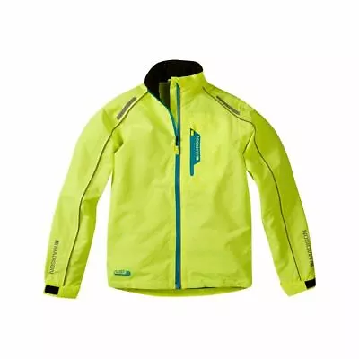 Buy Madison Protec Youth Waterproof Cycling Jacket, Biking, Riding, Yellow. • 23.99£