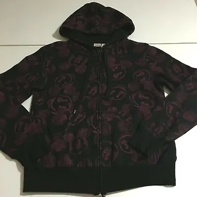 Buy Disney Mickey Mouse Youth Medium Black Hoodie Zip Up Sweatshirt • 9.40£