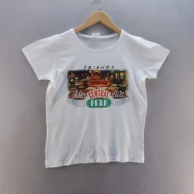 Buy Friends Mens T Shirt Small White Central Perk TV Show Short Sleeve  • 9.49£