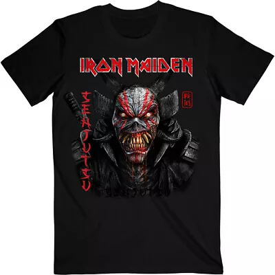 Buy Iron Maiden Senjutsu Black Cover Vertical Logo Official Tee T-Shirt Mens Unisex • 17.13£