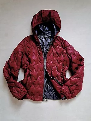 Buy Kenneth Cole Burgundy Lightweight Jacket With Hood Size L Fits 12/14 • 15.50£