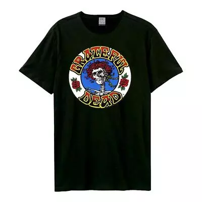 Buy Amplified Grateful Dead Stealie Logo Mens Charcoal T Shirt Grateful Dead Tee • 19.95£