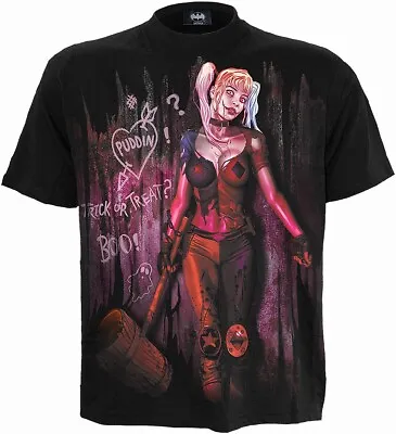 Buy Spiral - Harley Quinn Trick Or Treat - T-Shirt Black / Official DC Comics • 19.95£