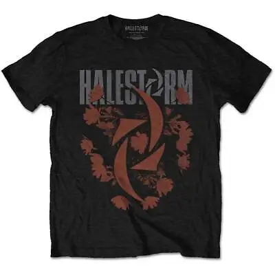 Buy HALESTORM  - Official Licenced Unisex T- Shirt -   Bouquet Logo - Black Cotton • 16.99£