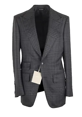 Buy TOM FORD Atticus Gray Checked Sport Coat Size 46 / 36R U.S. Jacket Blazer  Ne... • 1,574.10£