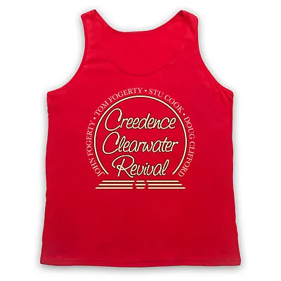 Buy Ccr Creedence Clearwater Revival Unofficial Circle Logo Adults Vest Tank Top • 18.99£