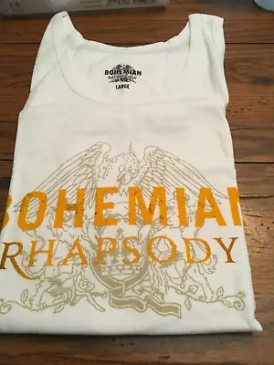 Buy Queen Bohemian Rhapsody Movie Promo Tank Top T-shirt Large Freddie Mercury • 93.55£