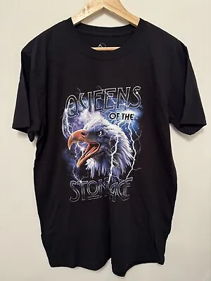 Buy Queens Of The Stone Age Eagle Official Black T Shirt Small Oversized Band Tee • 14.99£