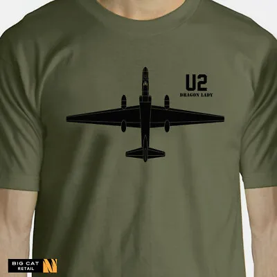Buy Aeroclassic Silhouette Lockheed U2 Aircraft T-Shirt • 17.50£