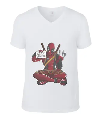 Buy DeadPool Wolverine Style Shirt COSPLAY V Neck Clothing Comic Book Inspired • 17.99£