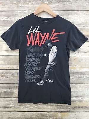 Buy Lil Wayne Hip Hop Rap Tour Original 2012 Black T Shirt Youth Small S • 15.90£