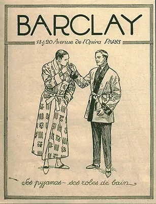 Buy 1923 Barclay Antique Pajamas Magazine Advertisement • 6.69£