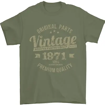 Buy Vintage Year 53rd Birthday 1971 Mens T-Shirt 100% Cotton • 8.49£