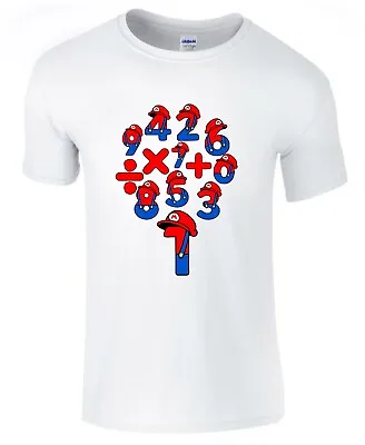Buy Number Day Tree Super Mario Luigi Vintage Cartoon T Shirt Retro Gaming Gift Top • 8.99£