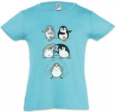 Buy Porg Fusion Kids Girls T-Shirt Star Fun Penguin Geek Nerd Wars • 18.95£