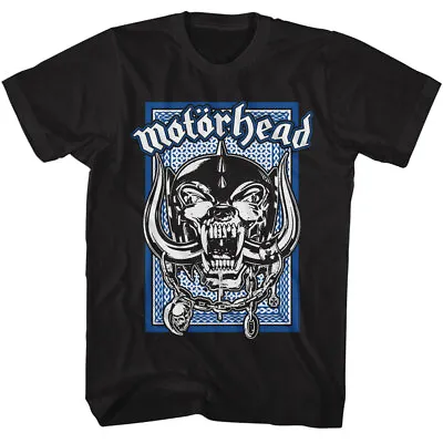 Buy Motorhead Mascot Blue Playing Card Men's T Shirt Rock Band Merch • 41.76£