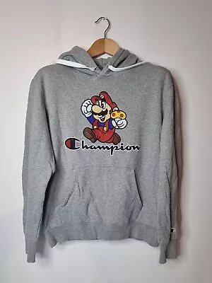 Buy Champion X Super Mario Grey Hoodie Size L • 30£