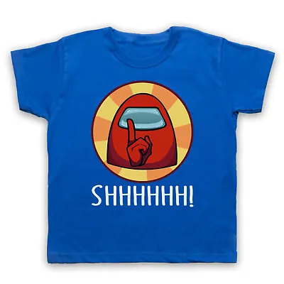 Buy Among Us Shhhhh! Imposter Online Computer Game Killer Kids Childs T-shirt • 16.99£