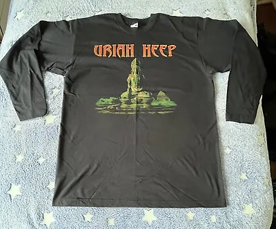 Buy Uriah Heep Wake The Sleeper Black Longsleeve T-Shirt ~ Medium • 25£