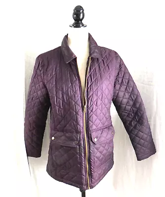 Buy Weatherproof Vintage Brand Women's Quilted Padded Jacket Dark Purple M • 25.51£