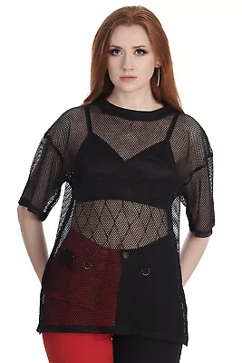 Buy Banned Mesh 'n' Magic Top - Alternatice Gothic Style Mesh Top • 25.50£
