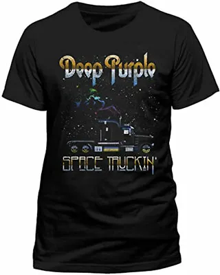 Buy Official Deep Purple Space Truckin' Mens Black Tee Shirt Deep Purple Classic Tee • 16.95£