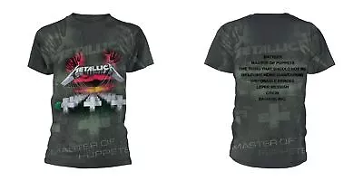 Buy Metallica - Master Of Puppets (All Over) (NEW MENS T-SHIRT ) • 27.08£