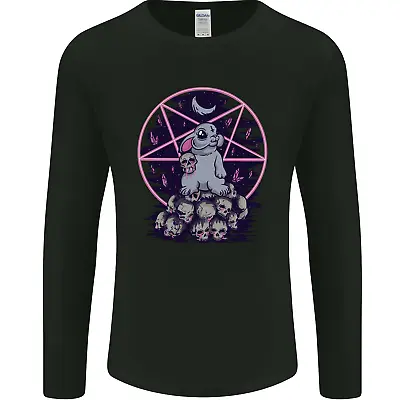 Buy Demonic Satanic Rabbit With Skulls Mens Long Sleeve T-Shirt • 12.99£