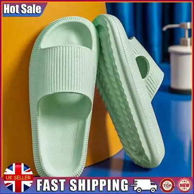 Buy Cool Slippers Anti-Slip Home Couples Slippers Elastic For Walking (Green 42-43) • 8.69£