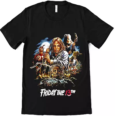 Buy Friday The 13th T-shirt Horror Cult Movie Top Tee Unisex Men Women S-2XL AV26 • 13.49£