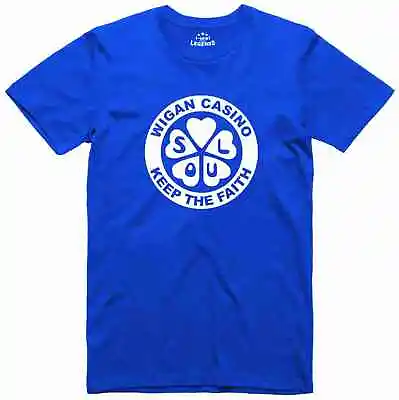 Buy Wigan Casino Northern Soul Music Mens Loose Fit Cotton T-Shirt  • 9.99£