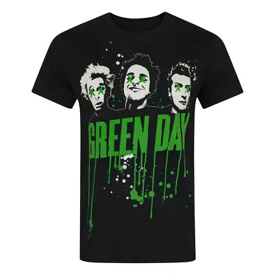 Buy Green Day T-Shirt Band Drips New Black Official • 14.95£