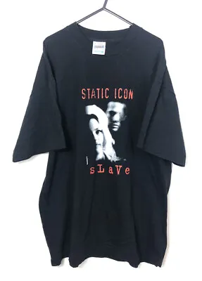 Buy Rare Vintage 1997 STATIC ICON SLAVE Synthpop Bsnd Tee Men’s Size XL • 61.44£