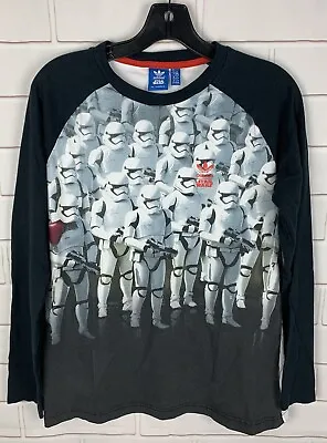 Buy Adidas X Star Wars Storm Troopers Long Sleeve Shirt Boys XL • 11.81£