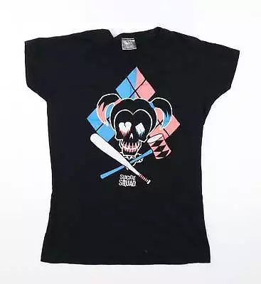 Buy Suicide Squad Womens Black Cotton Basic T-Shirt Size S Round Neck - Harley Quinn • 5.50£