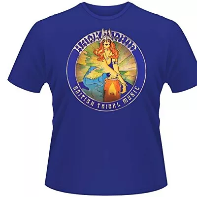 Buy HAWKWIND - BRITISH TRIBAL MUSIC BLUE - Size S - New T Shirt - J72z • 15.71£