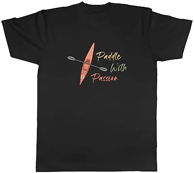 Buy Kayaking Mens T-Shirt Kayak Paddle Canoe With Passion Tee Gift • 8.99£