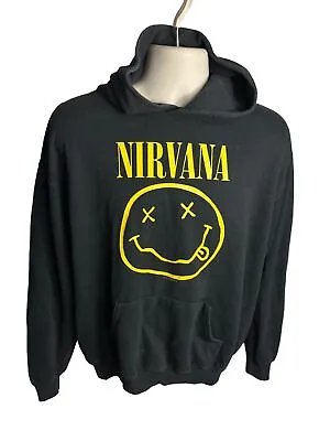 Buy Vintage Nirvana 1992 Flower Sniffin Hoodie Sweatshirt Jumper Medium M BAND KURT • 49.99£