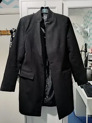 Buy BoohooMAN Mens Black Long Smart Formal Jacket Overcoat Small • 19£