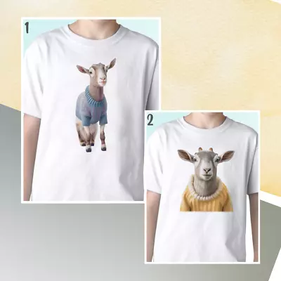 Buy Goat T Shirt Tee Fantasy Top Funny Animal Gift Mens Womens Kids Baby Size • 9.99£