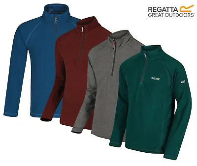 Buy Regatta Mens Montes Half Zip Micro Fleece Top Lightweight Jumper Pullover • 14.99£